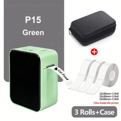 Marklife P15 Mini Label Printer Portable Thermal Bluetooth Adhesive Paper Printer Stickers Maker Inkless Tag Labeling Machine