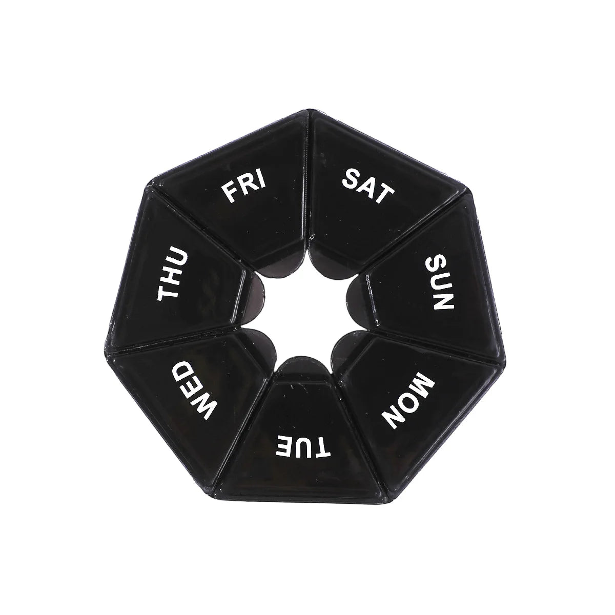 7 Compartments Weekly Pill Organizer Portable Plastic Mini 7 Day Medicine Box Small Pill Case Bulk