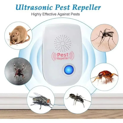 Safe Ultrasonic Pest Repeller Electronic Mouse Cockroach Mosquito Insect Repellent Effective Pest Control Exterminator Essential