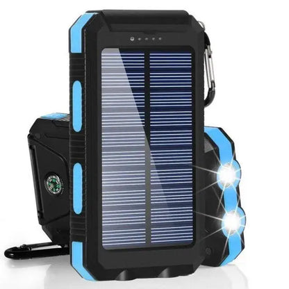 Solar Power Bank 80000mAh Portable Power Bank External Battery Fast Charging Strong Light LDE Light for All Smartphones