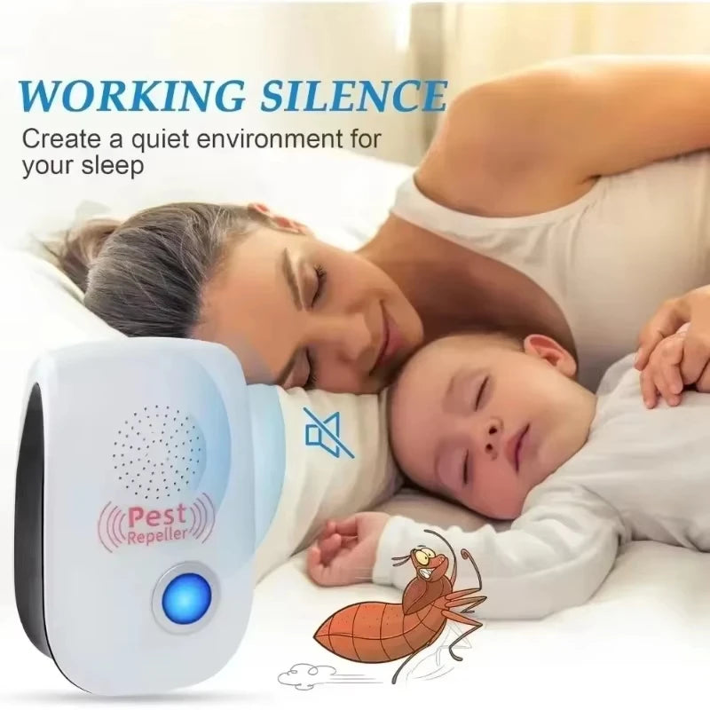 Safe Ultrasonic Pest Repeller Electronic Mouse Cockroach Mosquito Insect Repellent Effective Pest Control Exterminator Essential