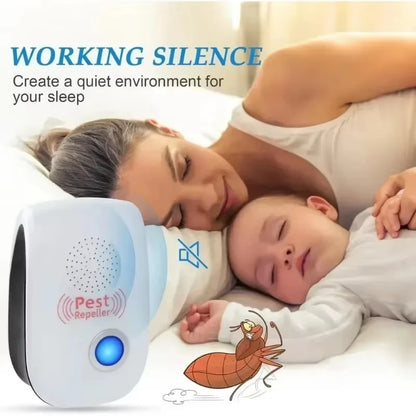 Safe Ultrasonic Pest Repeller Electronic Mouse Cockroach Mosquito Insect Repellent Effective Pest Control Exterminator Essential