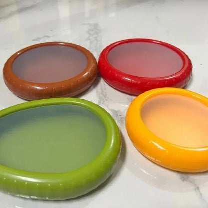 4Fresh Fruit Storage Box, Fruit Saver Containers,Fruit Storage Containers,Reusable Silicone Food Savers Fridge Storage Boxes