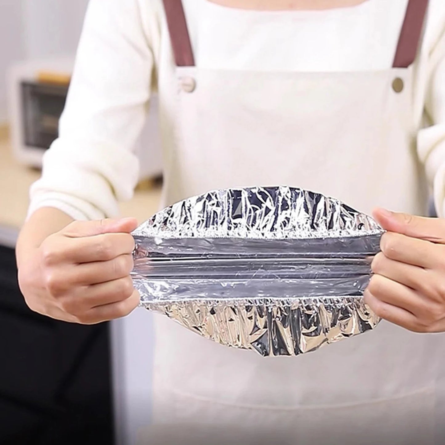 Reusable Aluminum Foil Food Covers Elastic Bowl Covers Fits Various Dish Shapes for Home Dining Parties Outdoor Picnics