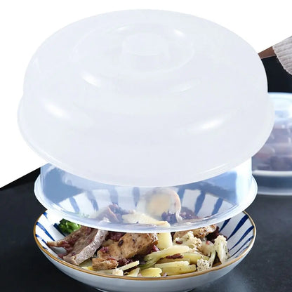 1Pcs Fresh Keeping Microwave Splatter Cover for Kitchen Bowls Cake Dish Plastic Food Fresh Lid Reusable Vented