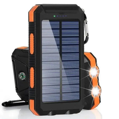 Solar Power Bank 80000mAh Portable Power Bank External Battery Fast Charging Strong Light LDE Light for All Smartphones