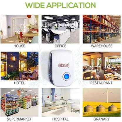 Safe Ultrasonic Pest Repeller Electronic Mouse Cockroach Mosquito Insect Repellent Effective Pest Control Exterminator Essential