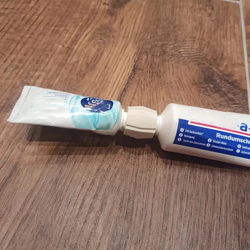 Toothpaste Squeezer Adapter,No-Spill Tube Roller for Travel, Home, Bathroom Organizer Toothpaste Saver Tool Toothpaste Dispenser