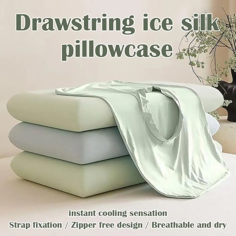 Breathable Cooling Pillowcase For Hot Sleepers & Night Sweats, Silky Soft Pillow Cases Fiber Pillowcase For Better Sleep