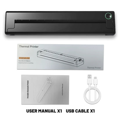 Portable A4 Thermal Printer Mini Tattoo Stencil Transfer Printer Multifunctional Tattoo Document Printer Wireless Bluetooth