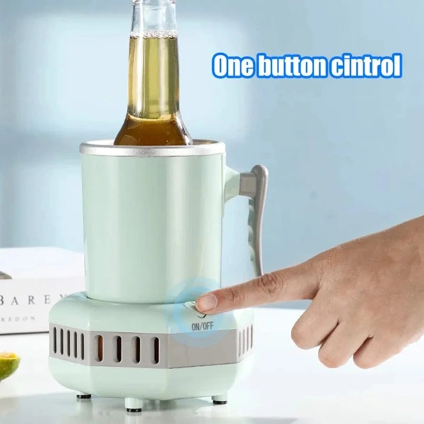 Mini Electric Cooling Water Cup Beverage Cooler Drinking Cooling Cup for Home Office Travelling Use