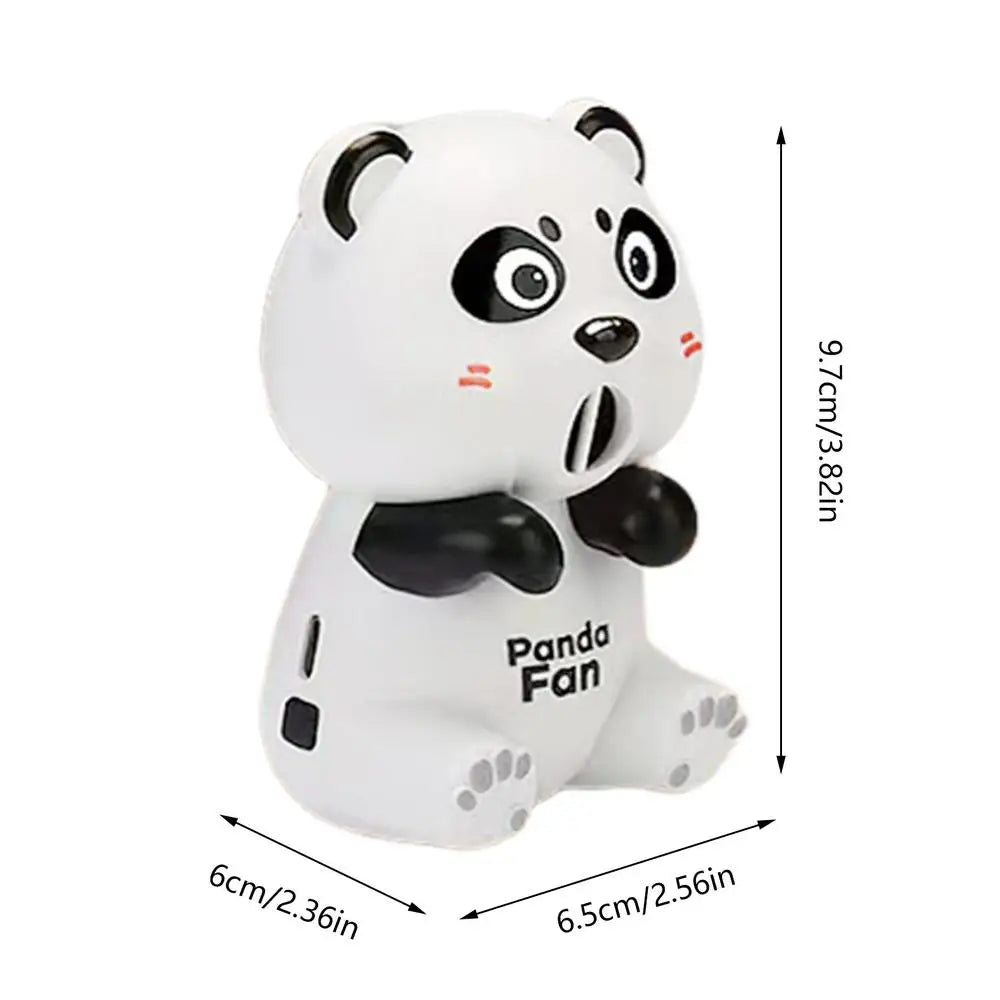 3 Speeds Cute Animal Mini Food Cooling Fan USB Rechargeable Portable Clip On Design Personal Food Fan Low Noise For Kids Aldult