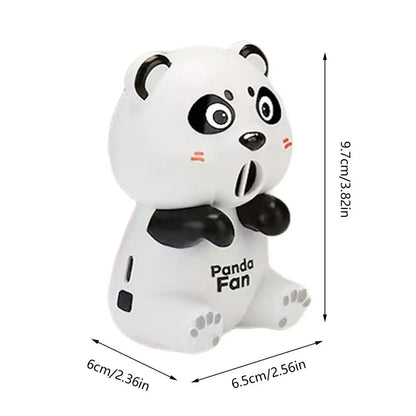 3 Speeds Cute Animal Mini Food Cooling Fan USB Rechargeable Portable Clip On Design Personal Food Fan Low Noise For Kids Aldult