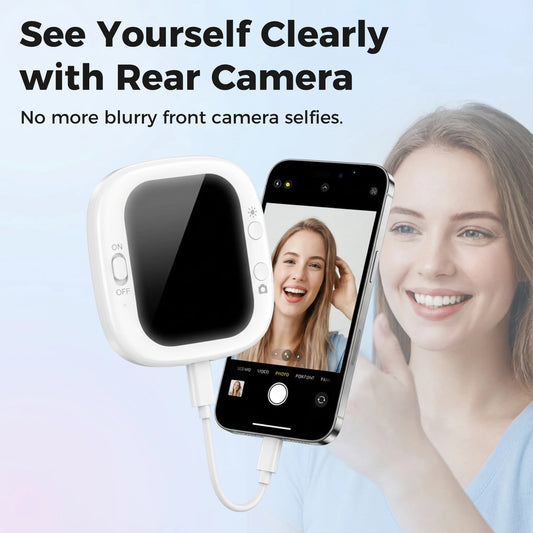 Mobile phone rear self-timer display mini self-timer monitor screen mobile phone screen caster control remote photo bluetooth re