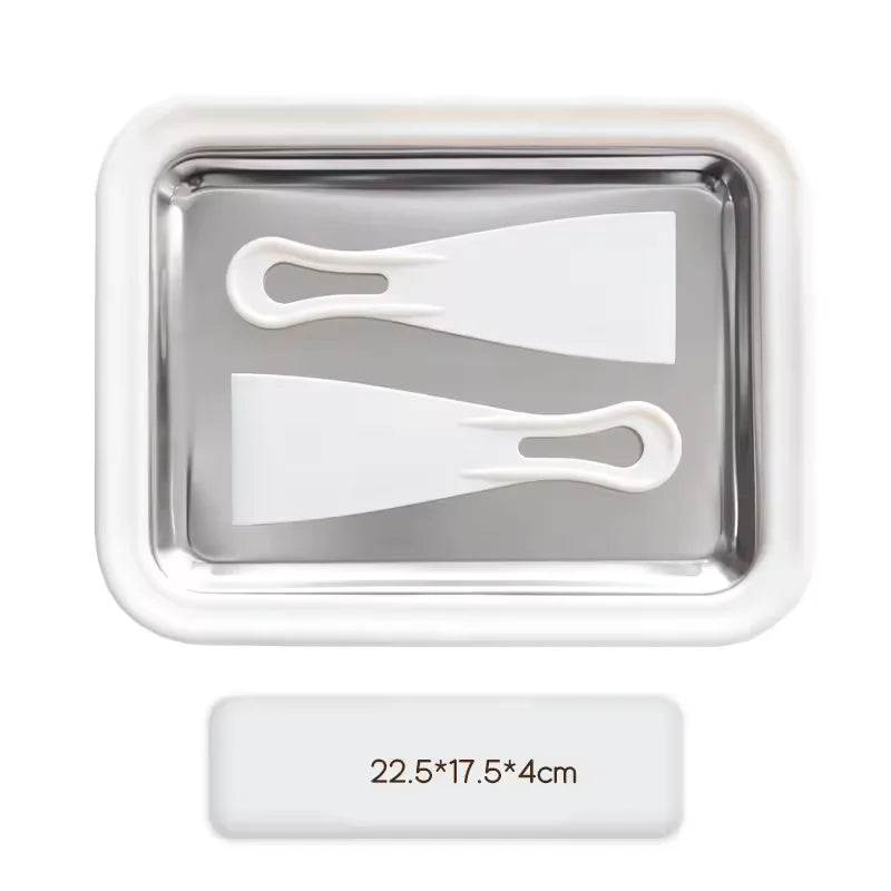 Ice Cream Maker Pan with 2 Scrapers Ice Cream Maker Plate Multifunctional Cold Sweet Fried Food Plate Rolled Ice Cream Maker