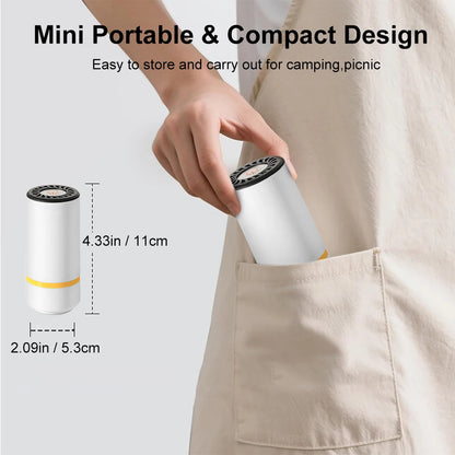 Electric Vacuum Sealer Pump USB Rechargeable Mini Handheld Vacuum Sealing Bags Pump For Food Storage Sealer Portable Vacuum Pump